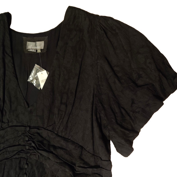 Anthropologie Katerina Button-Front Dress Size 2X Plus Black Midi Whimsigoth NWT - Picture 6 of 16